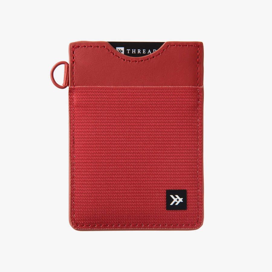 Thread Accessories Parent Red Vertical Wallet