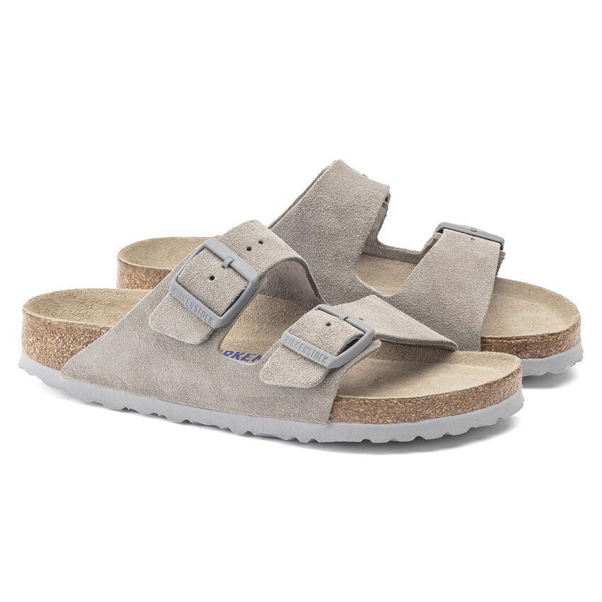 Unisex Birkenstock Arizona Soft Footbed Narrow - Stone Coin