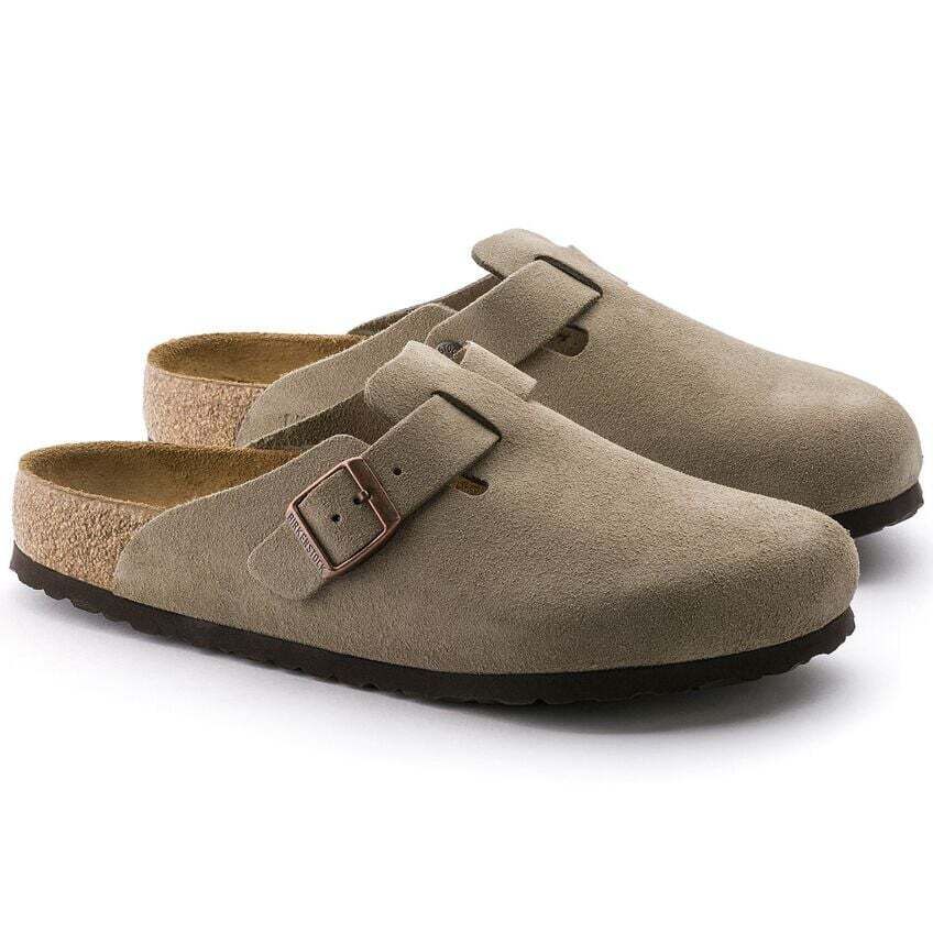 Unisex Birkenstock Boston Soft Footbed - Taupe