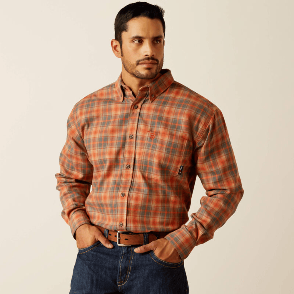 Men's Ariat Fr Olympic Long Sleeve Work Shirt