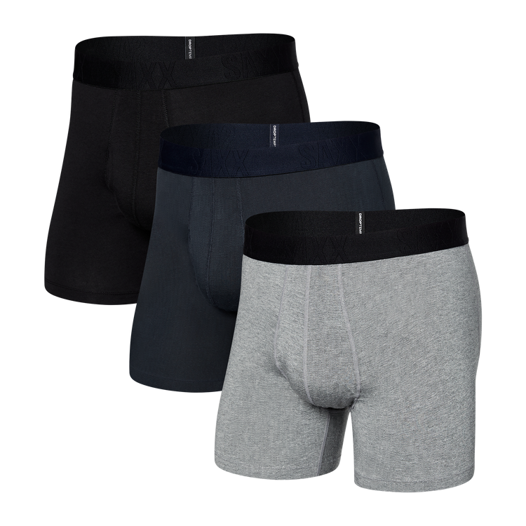 Men's Saxx Droptemp Cool Cotton Boxer Brief 3 Pack