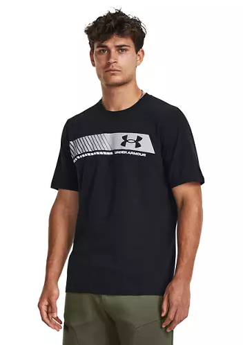 Men's Under Armour Strip Logo Short Sleeve Tee