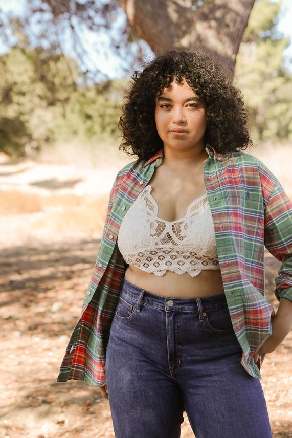 Women's Leto Padded Crochet Lace Bralette Plus Size