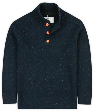 Men's Jetty Tack Henley Sweater - Navy