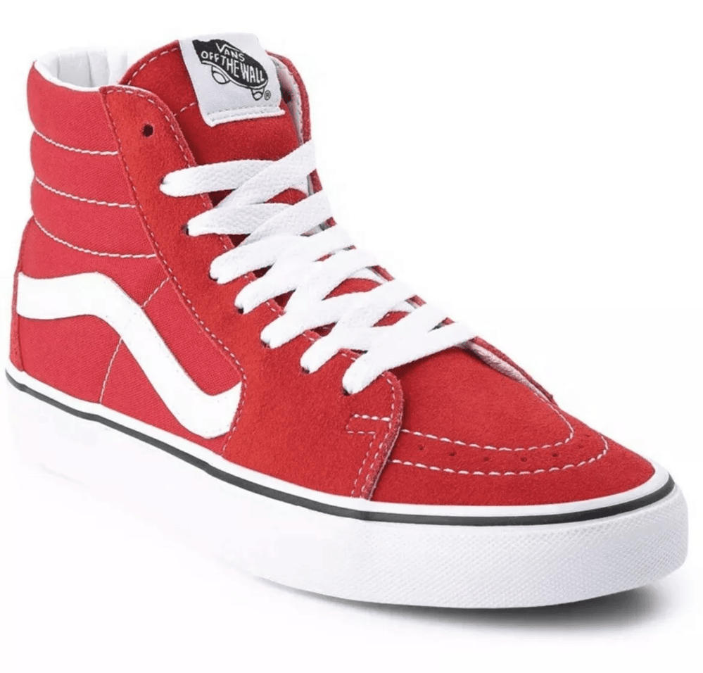 Unisex Vans Sk8-Hi - Red/White