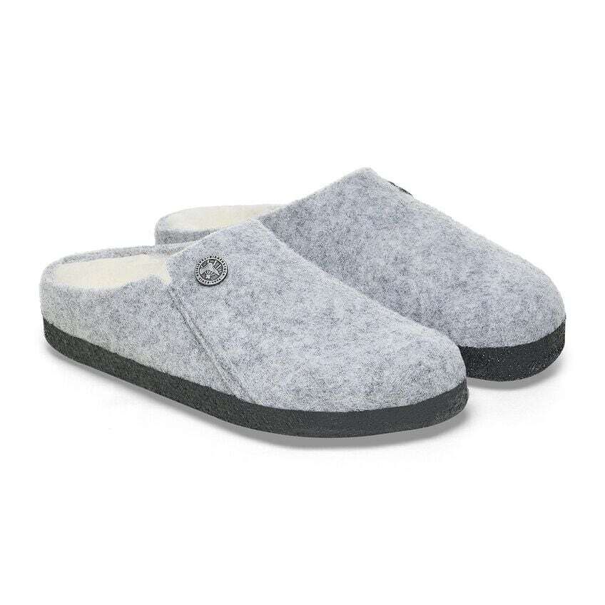 Youth Birkenstock Zermatt Shearling - Light Gray
